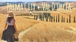 Val DOrcia Vlog 🇮🇹  Tuscany  Quick Trip to Parma City 4K June 2022 [upl. by Neumeyer]