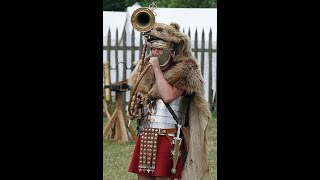 Roman army sound signals and musical instruments tuba cornu bucina lituus Early Empire [upl. by Hoyt]