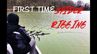 First Time Spider Rigging for Crappie UNEXPECTED CATCH [upl. by Nilorac]