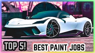 TOP 5 AWESOME PAINT JOBS FOR THE NEW GROTTI FURIA  Ferarri   NEW DLC   GTA 5 ONLINE [upl. by Besse]