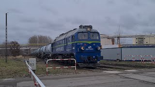 ST441229 z cysternami zakładów tłuszczowych Kruszwica Przejazd Kolejowy Fabryczna Inowrocław [upl. by Nylek]