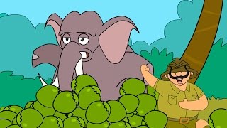 Shambu And The Elephant  Animated Story  Cartoon Stories  Funny Cartoons [upl. by Nahtanod411]