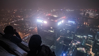 SNEAKING INTO CANARY WHARF ONE CANADA SQUARE  236M [upl. by Llehsyt21]