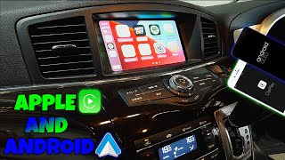 Apple CarPlay amp Android Auto in Nissan ElgrandQuest How To Install [upl. by Essex]