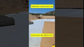 geotextile construction geomembrane geotextile geopolymer construction landfill mining [upl. by Zeculon255]