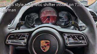 Ninemeister GT3 RS style magnetic shifter install  718 Cayman [upl. by Venator173]