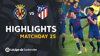 Highlights Villarreal CF vs Atlético de Madrid 02 [upl. by Eenafets]