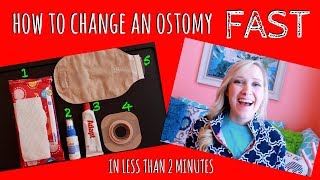 How To Change Your Ostomy FAST [upl. by Bonar]