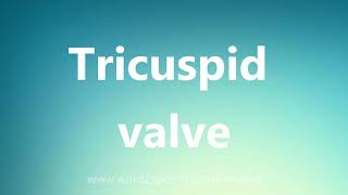 Tricuspid valve  Medical Meaning and Pronunciation [upl. by Cheshire]