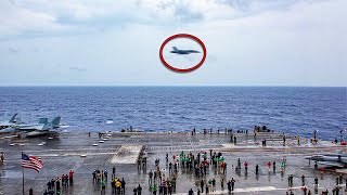 A Russian SPY PLANE Flies Above a US Aircraft Carrier Then THIS Happened [upl. by Janel]