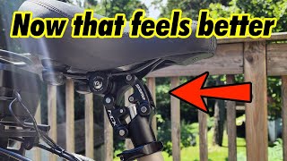 Stop the pain Install a suspension seat post now [upl. by Peednas]