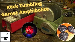 Tumbling Garnet Amphibolite And Garnet Stones  A Rock Tumbling Experiment [upl. by Amocat]