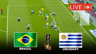 🔴LIVE BRAZIL VS URUGUAY LIVE STREAMING TODAY MATCH FIFA WORLD CUP QUALIFIER CONMEBOL LIVE STREAM [upl. by Berny173]