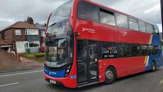 X Lines X32 to Stanley  Go North East 6336  YX64 VOO [upl. by Eelatan887]