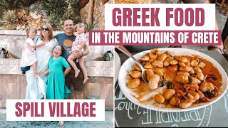 Traditional Greek Food Hidden in the Mountains of Crete  Greece Travel [upl. by Eitteb]