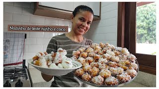 Você nunca comeu um pãozinho caseiro tão Gostoso como esse Nozinho de leite ninho e coco 😋 [upl. by Nnovahs]