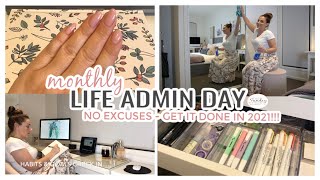 LIFE ADMIN DAY  NO EXCUSES JUST GET IT DONE IN 2021  THE SUNDAY STYLIST [upl. by Aserehc]