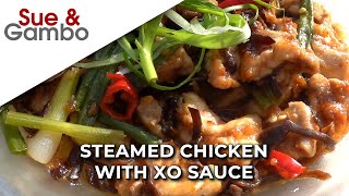 Chinese Steamed Chicken with XO Sauce Recipe [upl. by Gnohp615]