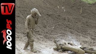 Schlammaction Motocross  MXÖM  Weyer 2014  Highlights  Mud Action  Crash [upl. by Franchot]