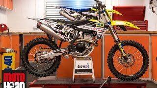 Gradie Featherstones Arenacross XBladez Husqvarna 2017 [upl. by Eahsel627]