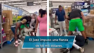 Clientes impiden violación de una mujer en un Walmart [upl. by Gertrude431]