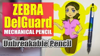 Unbreakable Pencil ZEBRA DelGuard [upl. by Jeffcott878]