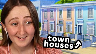 we can build REAL TOWNHOUSES in the sims [upl. by Lecrad]