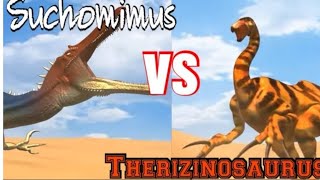 Therizinosaurus VS Suchomimus With SFX [upl. by Eadmund]