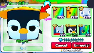 Trading New HUGE SENSEI PENGUIN for THIS 🐧 Pet Simulator 99 [upl. by Amity292]