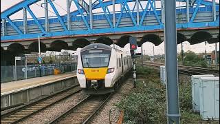 700119 departing Peterborough Station platform 2A for Horsham via Central London [upl. by Cassaundra]