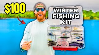 100 ULTIMATE Winter Fishing Kit CHALLENGE 1v1 [upl. by Ahtabat420]