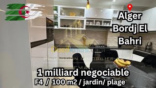 Ouedkniss  Alger Bordj El Bahri  1 milliard negociable Appartement F4 superficie 100 m2 [upl. by Winter]