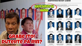 Sino Malakas sa Kalye Survey Duterte vs BBM senatorial slate [upl. by Aramac]