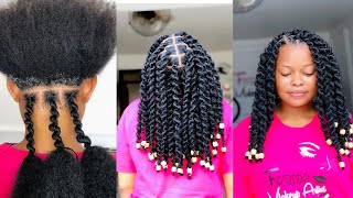 Jinsi ya kusuka UTUMBO WA RASTA  Perfect fake twist hairstyles tutorials Ghana spiral twist [upl. by Noella]