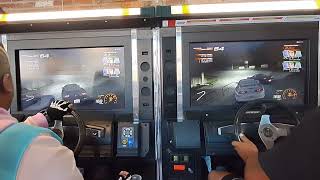 Initial D Arcade Stage 5 RX7 Vs Supra Akina Lake VS Mode Bit Bar Salem 1032024 [upl. by Micki]