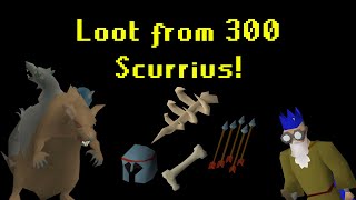 Loot from 300 Scurrius Kills  MrBabyHandsome [upl. by Gleason772]