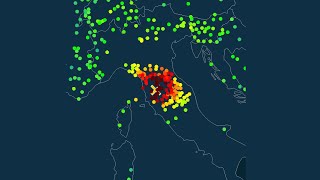 Terremoto ML 34 a Poggibonsi Siena del 16 aprile 2024 alle ore 194911  Replay GlobalQuake [upl. by Meagan]