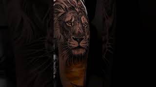 Tatuaje de león liontattoo tatuajedeleon tattooideas art tattooart inked tattoolover leon [upl. by Mojgan]