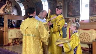 Nov 5 2023 еп Иероним Bishop Jerome переоблачение vestments change St James Nyack NY [upl. by Semela520]