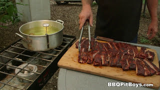 How to BBQ Fried Ribs [upl. by Esirtal]