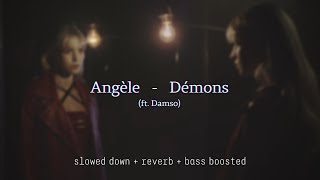 Angèle  Démons ft Damso slowed down  reverb  bass boosted [upl. by Fabrianna]