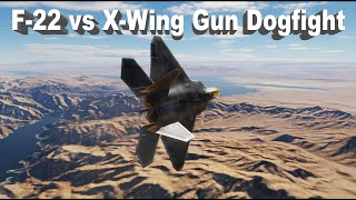 F22 Raptor vs XWing Gun Dogfight [upl. by Middleton]