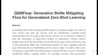 GSMFlow Generation Shifts Mitigating Flow for Generalized Zero Shot Learning [upl. by Roice839]