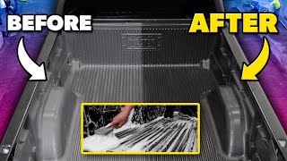 How To Clean amp Restore A Truck Bed Liner From Dull to Black [upl. by Rubel]