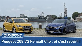 Comparatif  Renault Clio restylée VS Peugeot 208  reprises des hostilités [upl. by Bronder]