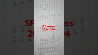 20241204 SFT answers srilanka sinhala SFT [upl. by Adnyl]