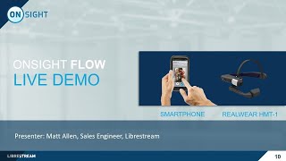 Onsight Flow Demo on RealWear HMT1amp Smartphone [upl. by Richela]