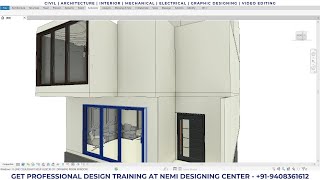 Revit Architecture Interior Design  Nemi Designing Centers Students Work  BIM Architecture [upl. by Narrad]