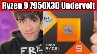 Undervolt your Ryzen 9 7950X3D for more FPS and Lower Temperature [upl. by Madson]