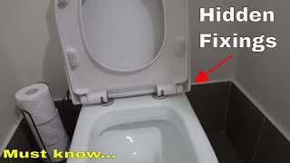 How to fix a toilet seat with hidden fixings [upl. by Olraced]